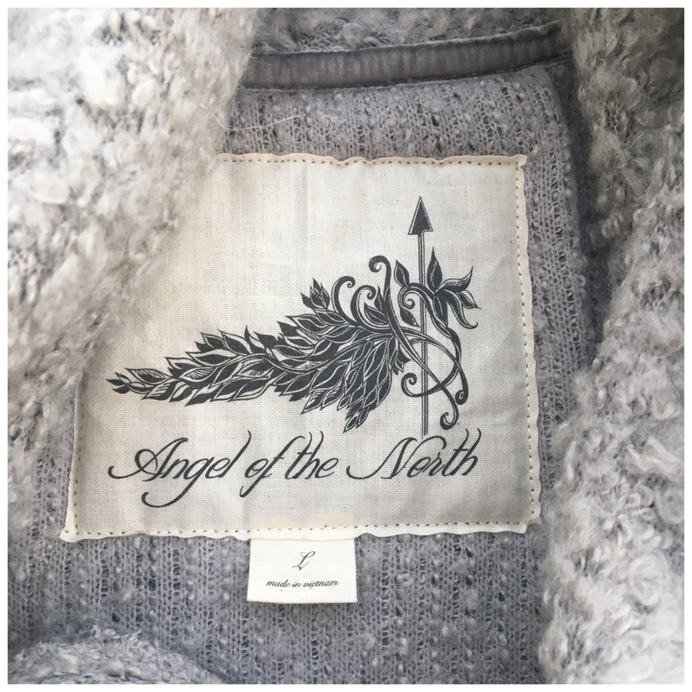 Anthro Angel of the North Fringed Cowlneck Sweater - Picture 5 of 6